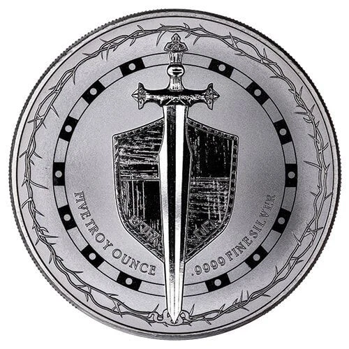 2023 - Niue Sword of Truth Coin Series 5 oz .9999 Fine Silver BU - IN STOCK!!