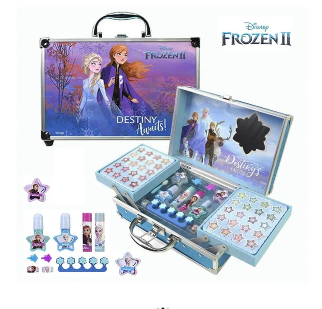 Disney Frozen Ii Smackers Train Case Children's Make-Up Case & Set - New!