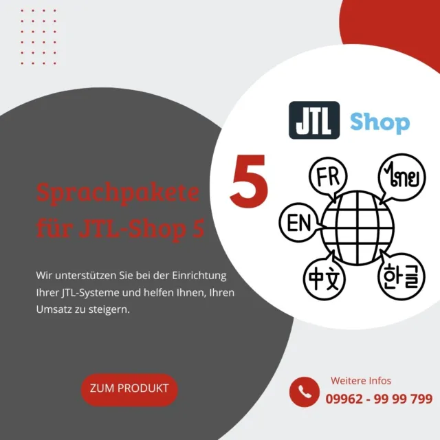 JTL-Shop 5 Sprachpaket Sprachvariablen Russisch
