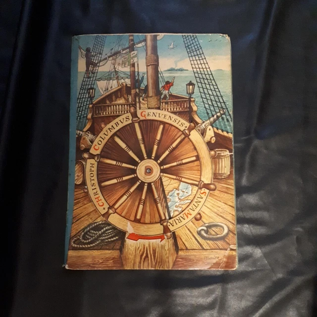 Christopher Columbus Pop Up Book Kubasta Art Vintage 1960