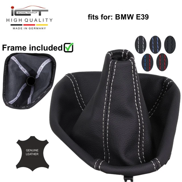 Soufflet De Levier De Vitesse En Cuir Et Alcantara® Pour BMW 5 E24 E28 – Remplacement D'origine Style Années 80