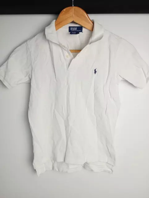 Vintage Polo By Ralph Lauren Kids Boys 7-9YRS T-Shirt White