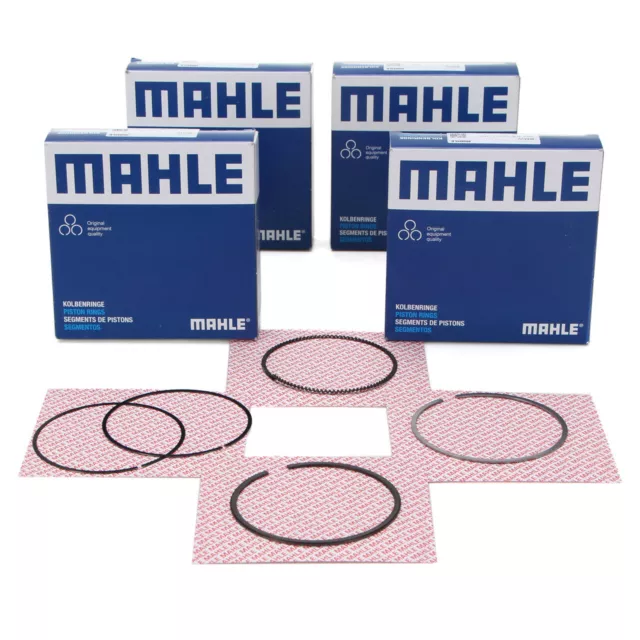 4X MAHLE KOLBENRINGSATZ für BMW E81-88 E46 E90-93 E60 E61 N40 N42 N43