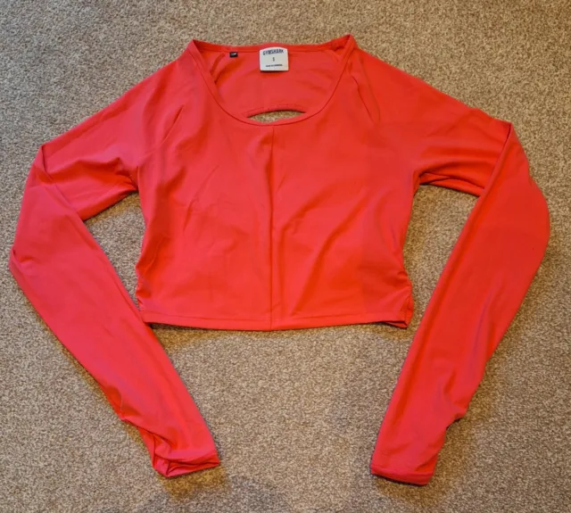 GYMSHARK WHITNEY SIMMONS Long Sleeve Crop Top Black Small S BNWT £4.99 -  PicClick UK