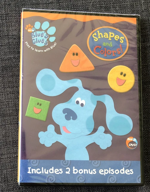BLUE'S CLUES SHAPES and Colors! (NICK Jr DVD 2003) SEALED 8.90 PicClick