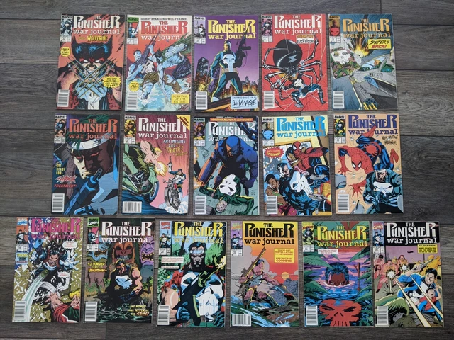 The Punisher War Journal #6-19, 21-22 Newsstand 1989 Comic Book Lot Wolverine