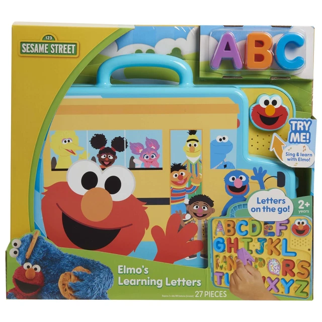 Elmo Pre Writing SESAME STREET ELMOS Learning Letters Bus Activity Board, Preschool ...