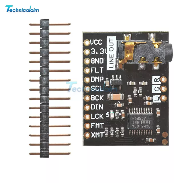 PCM5102A DAC Decoder I2S 32bit Player Module Beyond ES9023 PCM1794 Raspberry Pi