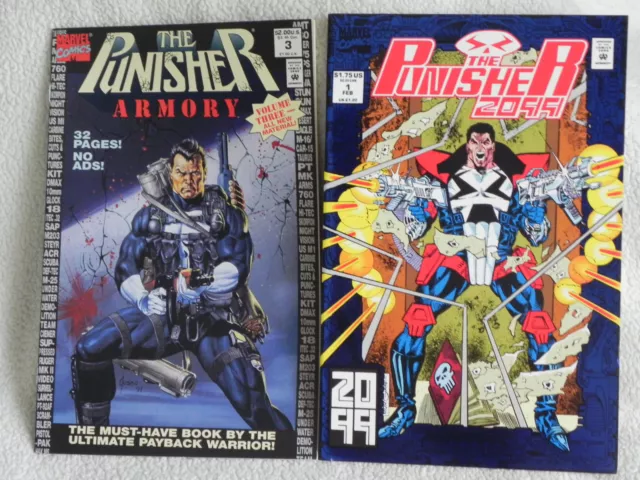 Marvel Comics - The Punisher Armory # 3  /  Punisher 2099  # 1 ( lot 2 )