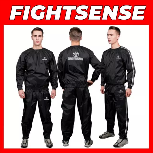 FIGHTSENSE Heavy Duty Sauna Suit for Men and Women Exercise Gym Fitness