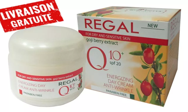 CREMA DE DÍA ENERGIZANTE FACIAL SPF20 Extracto de Bayas de Goji Regal Q10+ 50ml