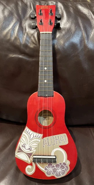 First Act Discovery Aloha Junior Music 4 String Wooden Ukulele Guitar