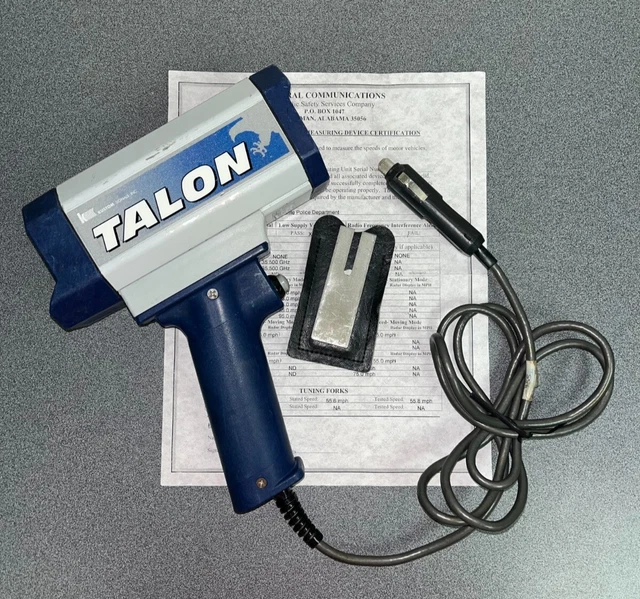 Kustom Signals Talon Traffic Radar Speed Gun Frequency Ka Band 