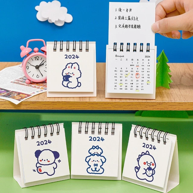 MEMO CALENDAR DAILY Schedule 2025 Coil Calendar Cute Desk Calendar