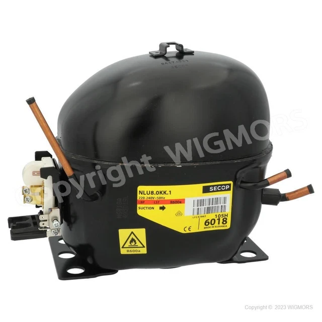 220-240V Compressor Secop NLU8.0KK.1 LST 105H6018 R600a 50 Hz