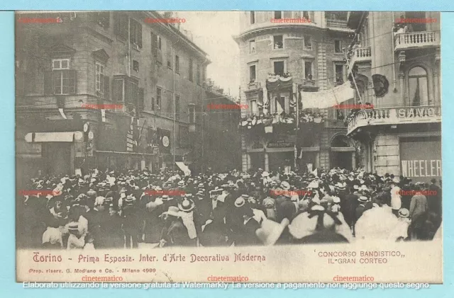 cartolina TORINO - Prima Esposizione Internazion. d'Arte Decorativa Moderna 1902