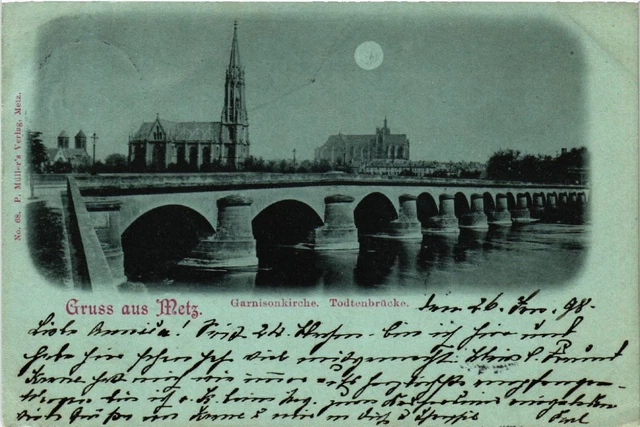 CPA AK Gruss aus METZ Garnisonkirche. Todtenbrucke (455018)