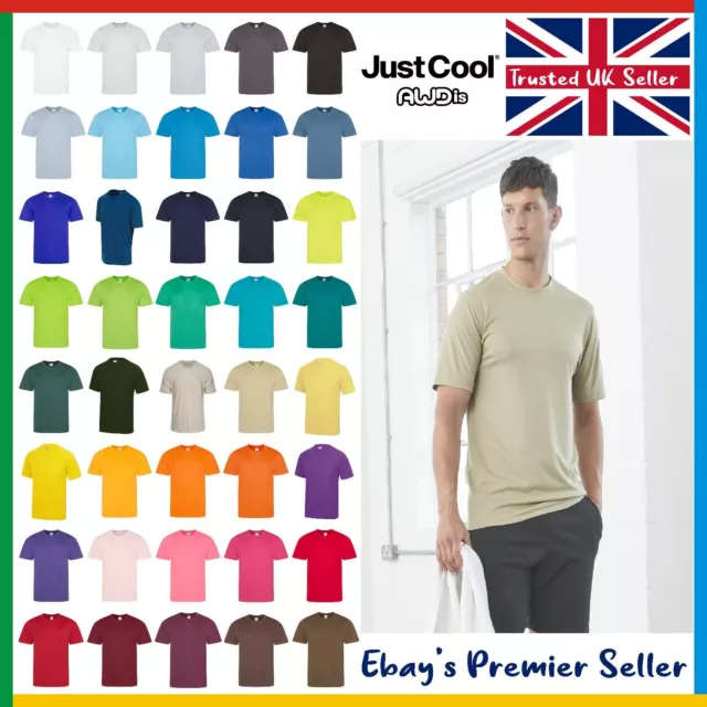 AWDis Cool T-Shirt - Men's 100% Polyester Plain Tee Top Wicking Quick Dry Light