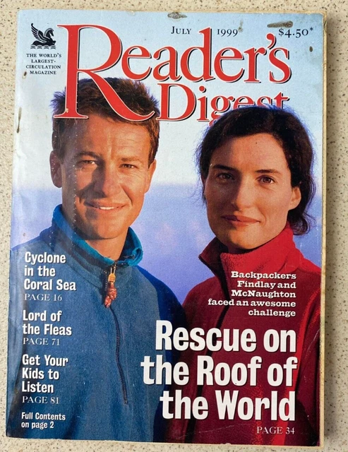 Reader's Digest Vintage Magazine July 1999 - Family History Food Health News