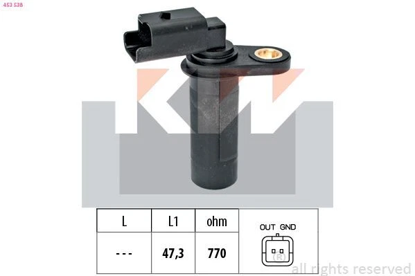 Kw Capteur Pmh Capteur Pmh 453 538 Pour Renault Pour Clio Ii Bb012 