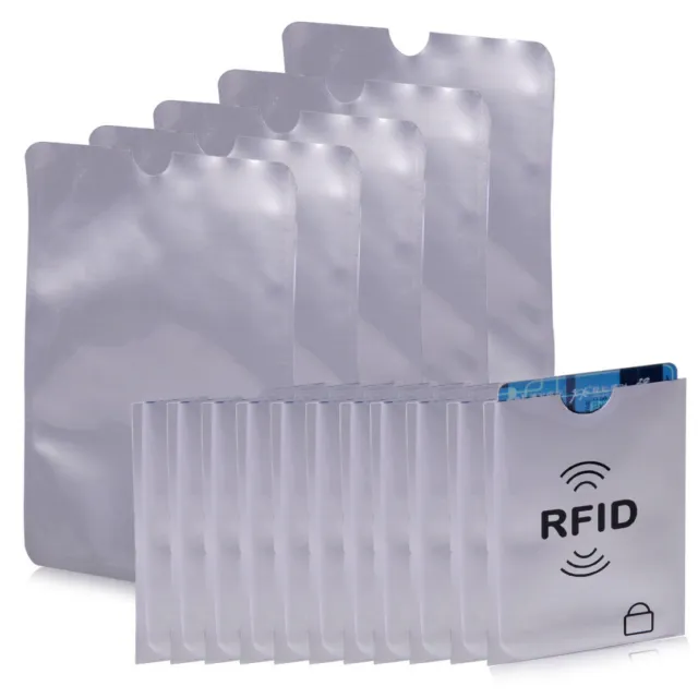 20stk Kreditkarte RFID Schutzhülle + 5stk Personalausweis Kartenhülle NFC RFID