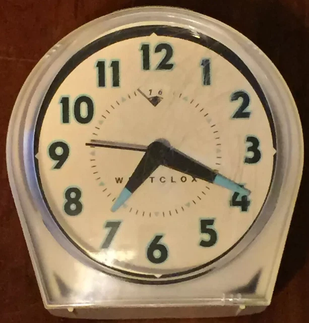 VINTAGE WESTCLOX WIND Up Alarm Clock. Glow in Dark Hand Made in China
