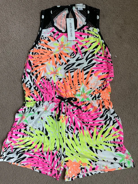 Pantaloncini tuta da ragazza River Island nuovi con etichette età 7-8 anni 128 cm