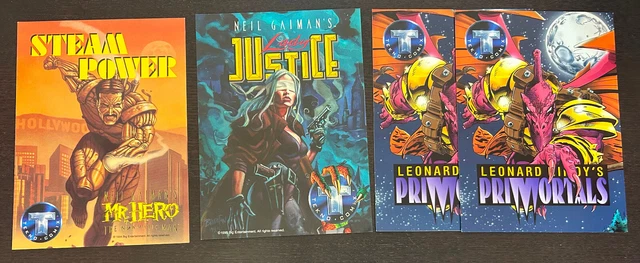 TEKNO COMIX (1995) -- Lot of 11 Promo 4x6 Advertising Cards
