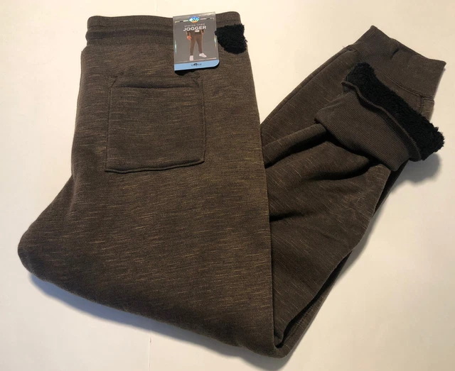SHERPA JOGGERS SWEATPANTS Mens Large Brown 49.24 PicClick AU