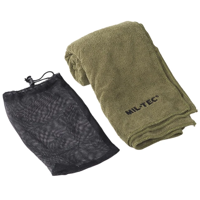 MIL-TEC XL MICROFIBRE CAMPING TOWEL 120cm x 60cm Military Army Hiking Travel