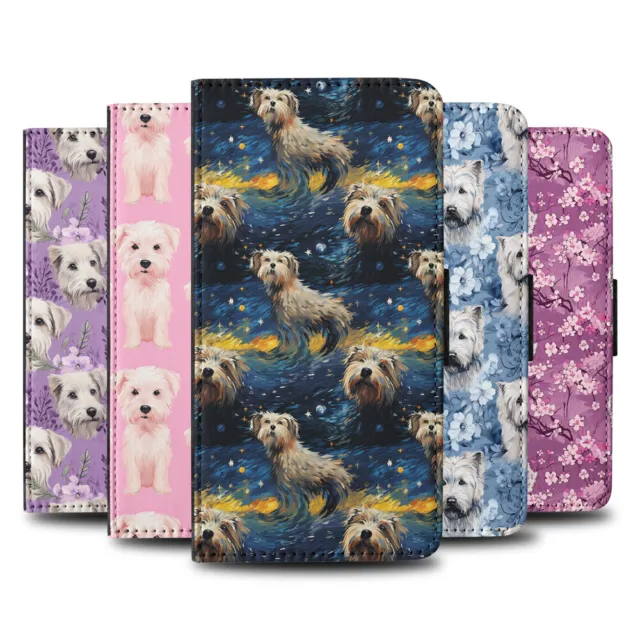 FLIP CASE FOR SAMSUNG GALAXY|CUTE GlenImaalTerrier PUPPY DOG PATTERN #A2