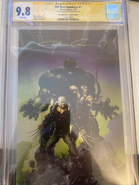 Old Man Hawkeye #1 Virgin Trade Dress CGC 9.8 SS Signed Clayton Crain