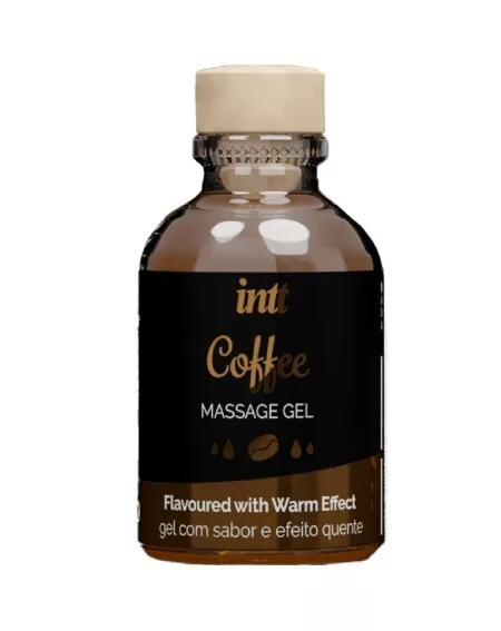 INTT MASSAGE &amp; ORAL SEX - GEL DE MASAJE SABOR A CAFÉ EFECTO CALOR