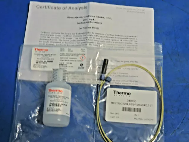 Thermo Dionex Quality Installation Solution HNO3 with Tube Constrictor Test