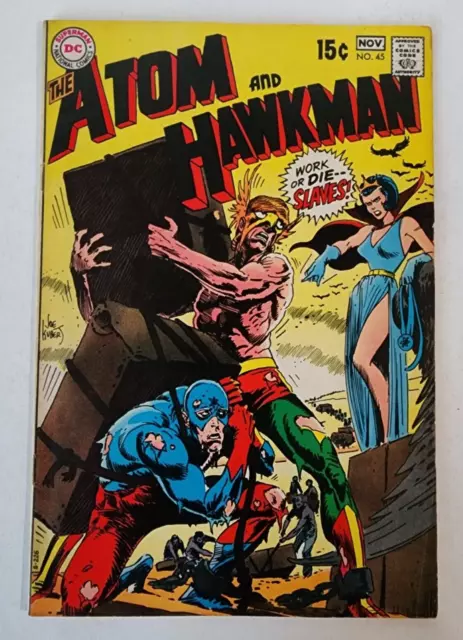 Atom and Hawkman #45 October- November 1969 Silver Age DC Comics