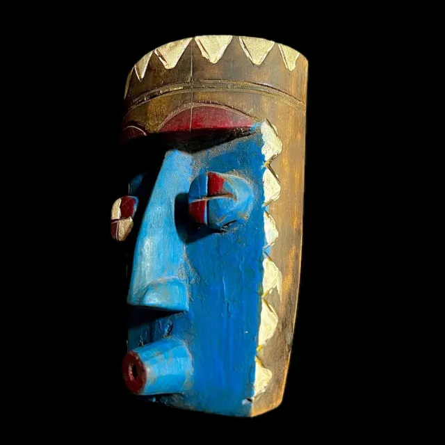 primitive art Tribal Art From the Coast and Mask Fantastic Mask Grebo -9703