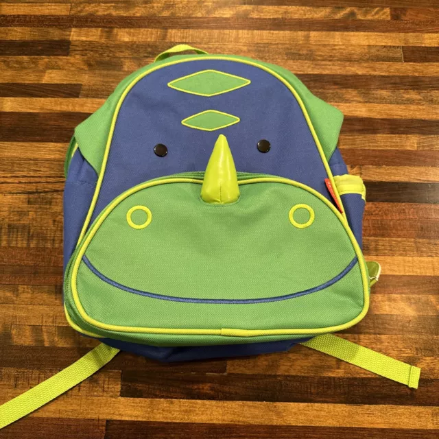 SKIP HOP Zoo Dakota Dinosaur Backpack EUC