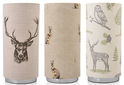 Handmade Padlamp Table Lamp, Fryetts Stag Hea, Hartley Hare and Forest Natural