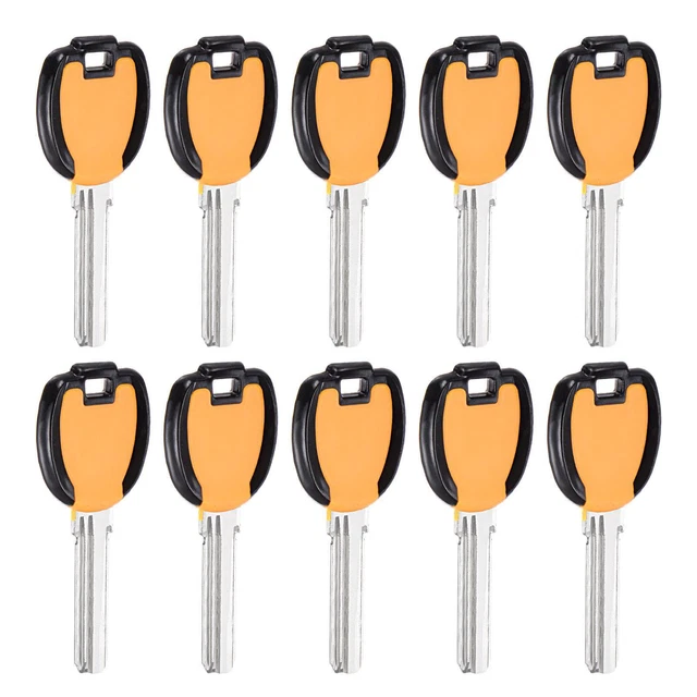 Key Blanks, 35mm Length 2 Slot Brass New Uncut Replacement Tool 10 Pcs
