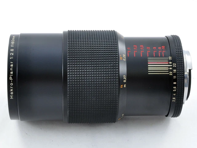 Contax 60mm F/2.8 Aej Carl Zeiss Makro-Planar T Mf Objektiv C/Y Aus Japan EXC 3
