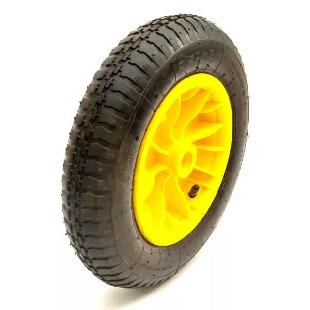 Plastic Wheel Yellow & Pneumatic Tyre Black 3.50-8 14 Inch Sack Truck