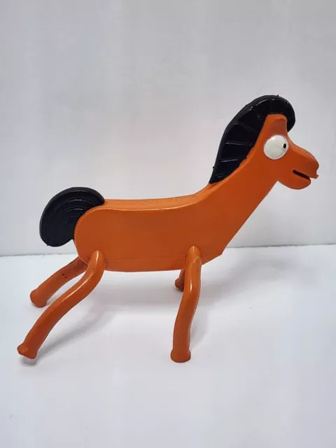gumby horse pokey action figure bendable childs toy red donkey
