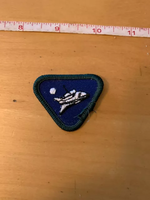 Cub Scouts Space Shuttle Triangle Patch