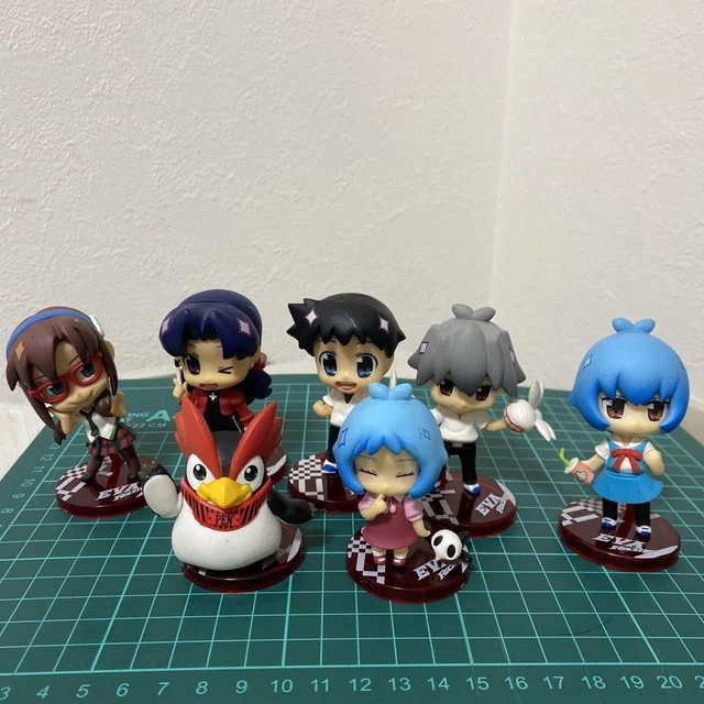 Evangelion Figure Petite Eva Shinji Rei Kaworu Misato Mari Pen Pen Lot 7