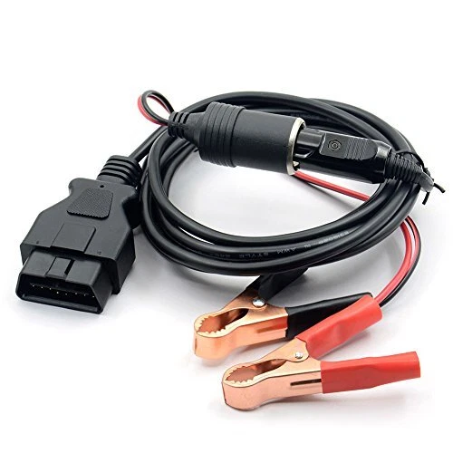 OBD II Vehicle ECU Emergency Power Supply Cable Memory Saver (3Meter) wi...