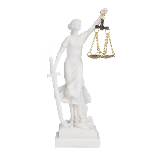 Greek Goddess Themis Statue Blind Lady Justice Lawyer Gift 7.8 Inches