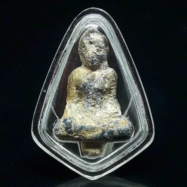 Antique Ancient Buddha 13th C Thailand Ayutthaya Period Thai Amulet VERY RARE