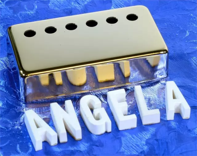 Bright Gold Humbucking Pickup Cover For Vintage Gibson 49.2mm Spacing, #GGHC