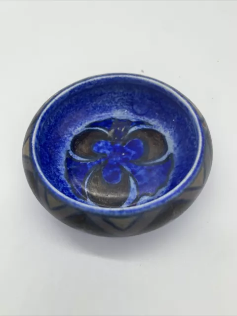 Art Deco Clews & Co Chameleon Ware Small Bowl Blue Deco Pattern