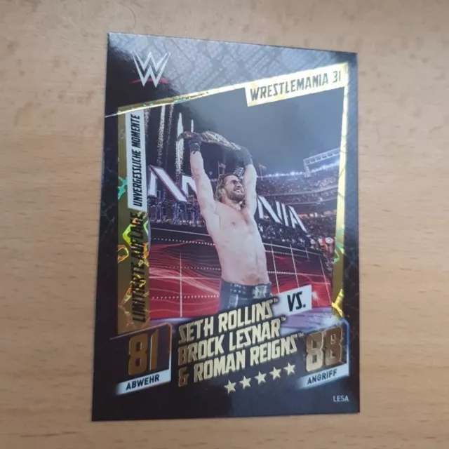 Topps WWE Slam Attax Then Now Forever Limited Edition Karte Seth Rollins - LESA